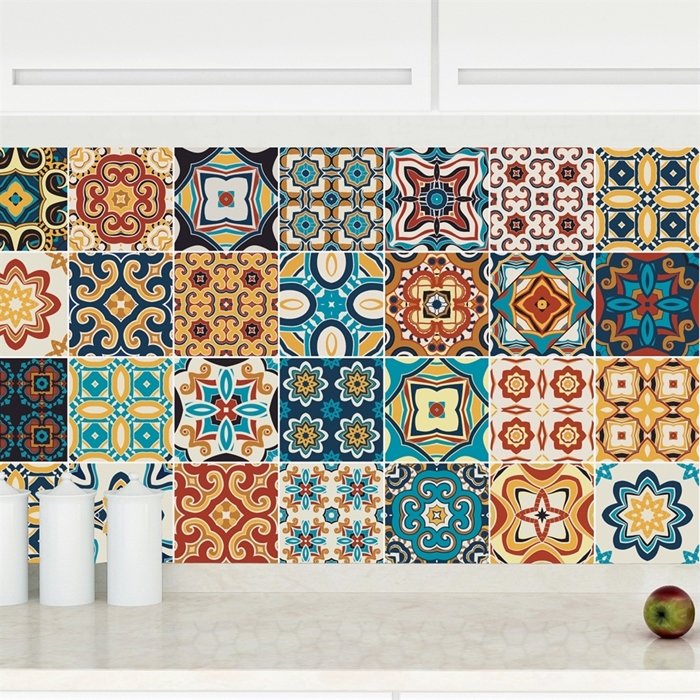 Decal gạch bông đa sắc 3 (HG)