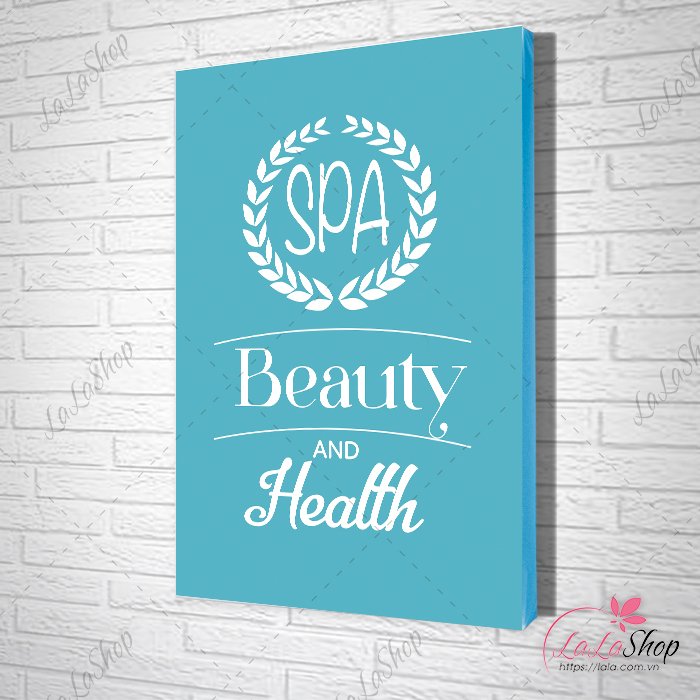 Tranh slogan spa beauty and health