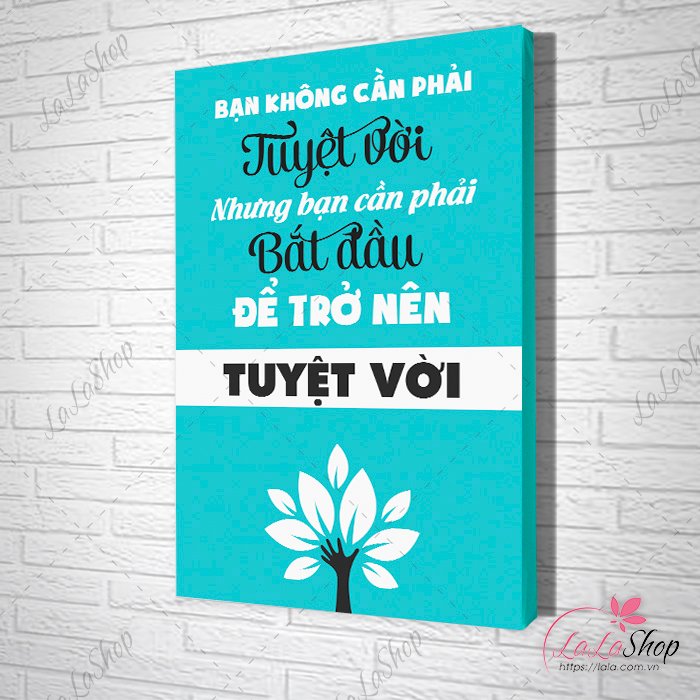 Tranh văn phòng bạn không cần phải tuyệt vời nhưng bạn cần phải bắt đầu trở nên tuyệt vời