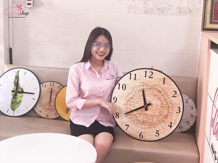 Đồng hồ vintage lá xanh 3