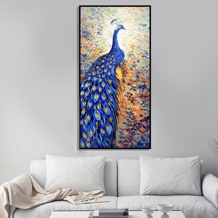 Tranh treo tường công xanh kiều diễm (HG)