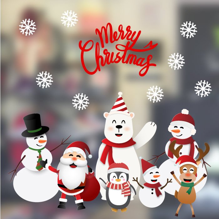 Bạn yêu thích không khí Giáng Sinh vui nhộn và ấm áp? Hãy để Decal trang trí noel người tuyết thu hút bạn đến với hình ảnh tuyệt đẹp này. Với những họa tiết trang trí sinh động và đáng yêu, bạn sẽ cảm thấy như mình đang sống trong một bức tranh Giáng Sinh thực sự.