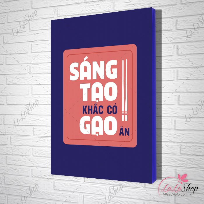 Tranh văn phòng sáng tạo khắc có gạo ăn 2