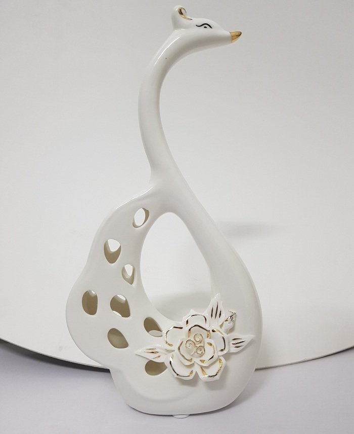 T­ượng trang trí đôi thiên nga và hoa 3