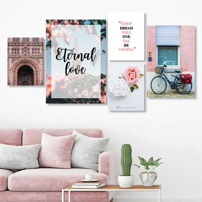 Tranh treo tường paris tình yêu vĩnh cửu