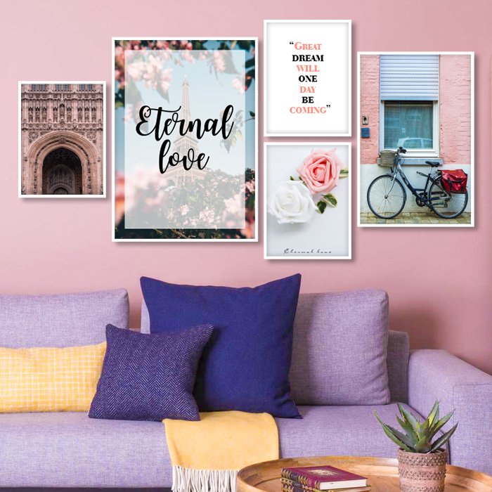 Tranh treo tường paris tình yêu vĩnh cửu