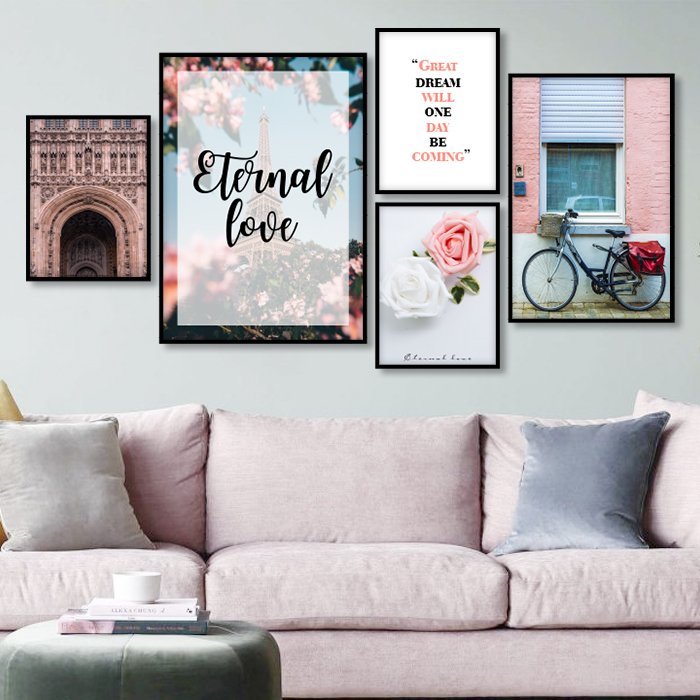 Tranh treo tường paris tình yêu vĩnh cửu