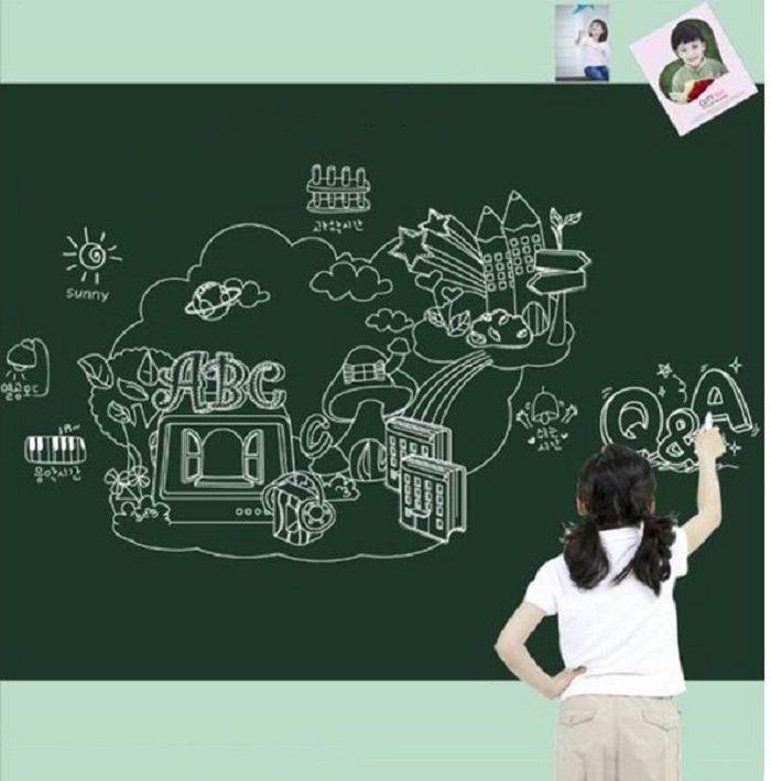 Decal Bảng Viết (Có Màu Đen, Xanh Lá) 90X200