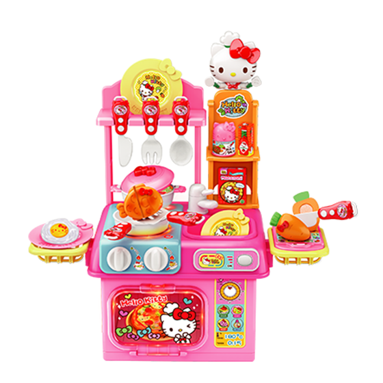 Đến với bộ đồ chơi nấu ăn Hello Kitty, bé sẽ được trải nghiệm một ngày làm đầu bếp thực thụ. Với các vật dụng nhà bếp được thiết kế theo hình dáng của Hello Kitty, bé sẽ có những giờ phút thật vui vẻ.