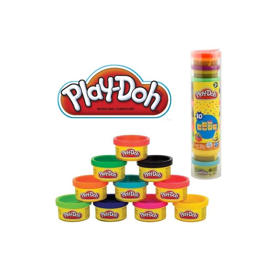 Ống bột nặn 10 màu PLAYDOH 22037- Hàng chính hãng MYKINGDOM Ống bột nặn 10 màu PLAYDOH 22037- Hàng chính hãng MYKINGDOM