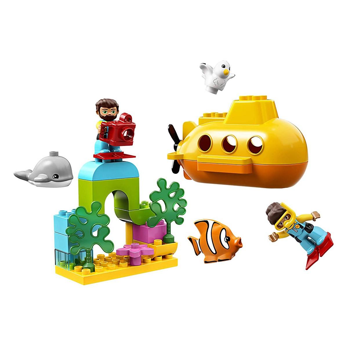 Đồ Chơi Xếp Hình LEGO DUPLO Tàu Ngầm Khám Phá Đại Dương 10910- Hàng chính hãng MYKINGDOM