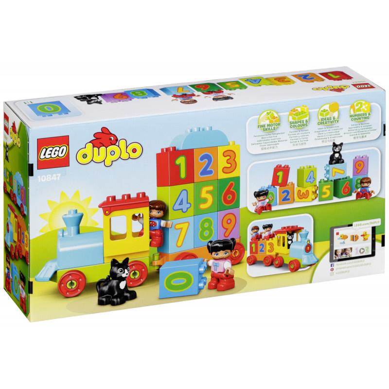 Hộp LEGO Duplo Tàu Lửa Học Số Mới 10847 (23 chi tiết)- Hàng chính hãng MYKINGDOM