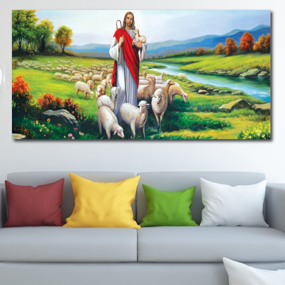 Tranh Treo Tường Thiên Chúa Dẫn Dắt Đàn Chiên