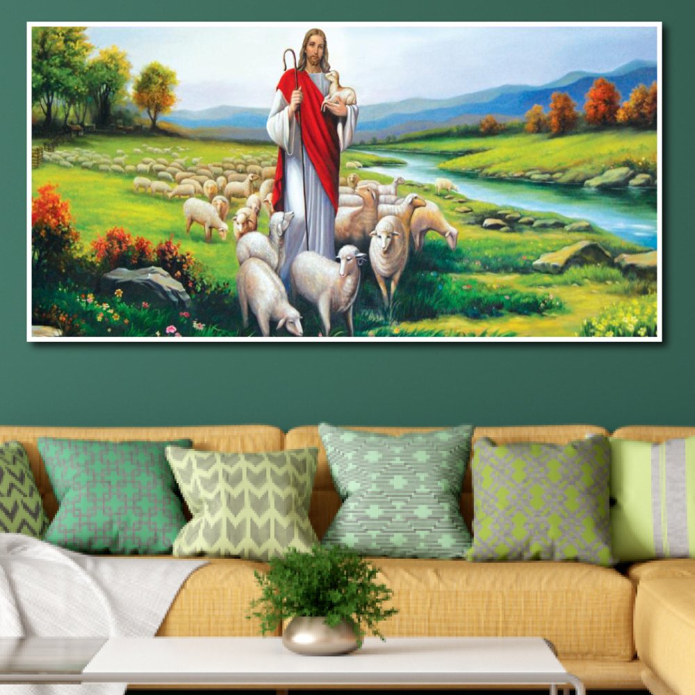 Tranh Treo Tường Thiên Chúa Dẫn Dắt Đàn Chiên