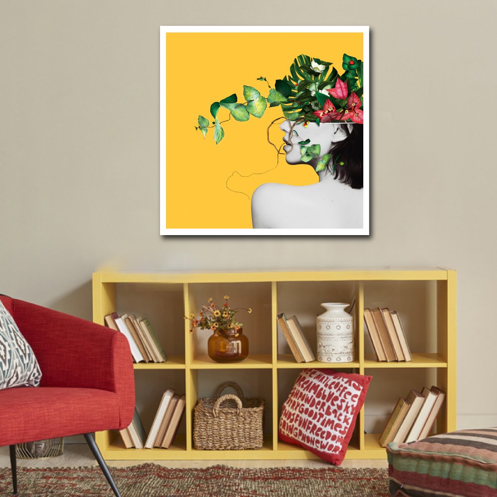 Tranh Treo Tường Cô Gái Hoa Nghệ Thuật