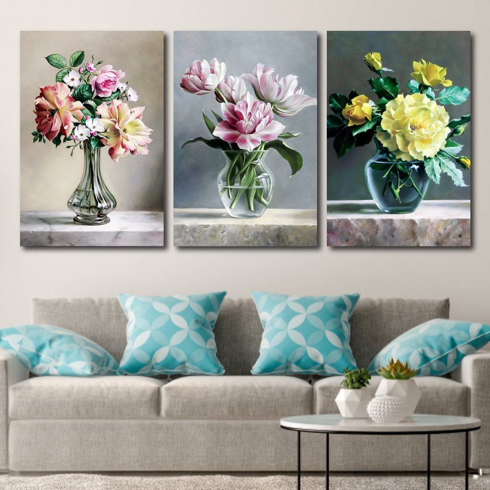 Tranh treo tường hoa đa sắc