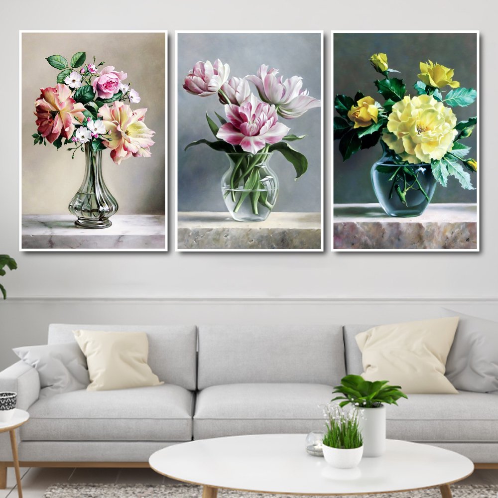 Tranh treo tường hoa đa sắc