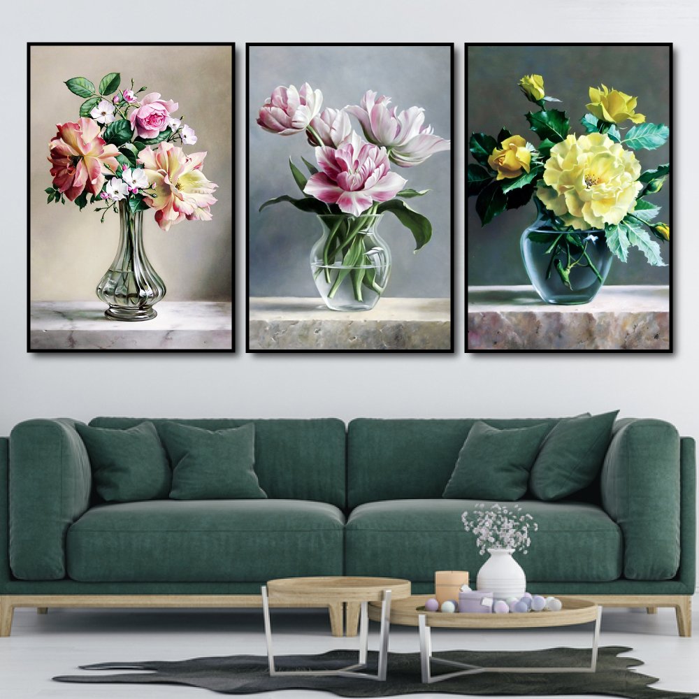 Tranh treo tường hoa đa sắc