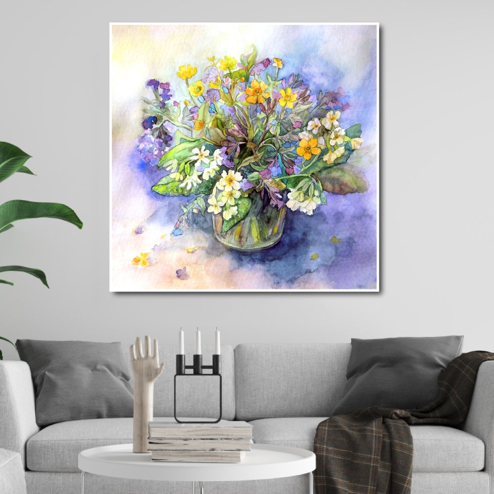Tranh treo tường lọ hoa sắc màu