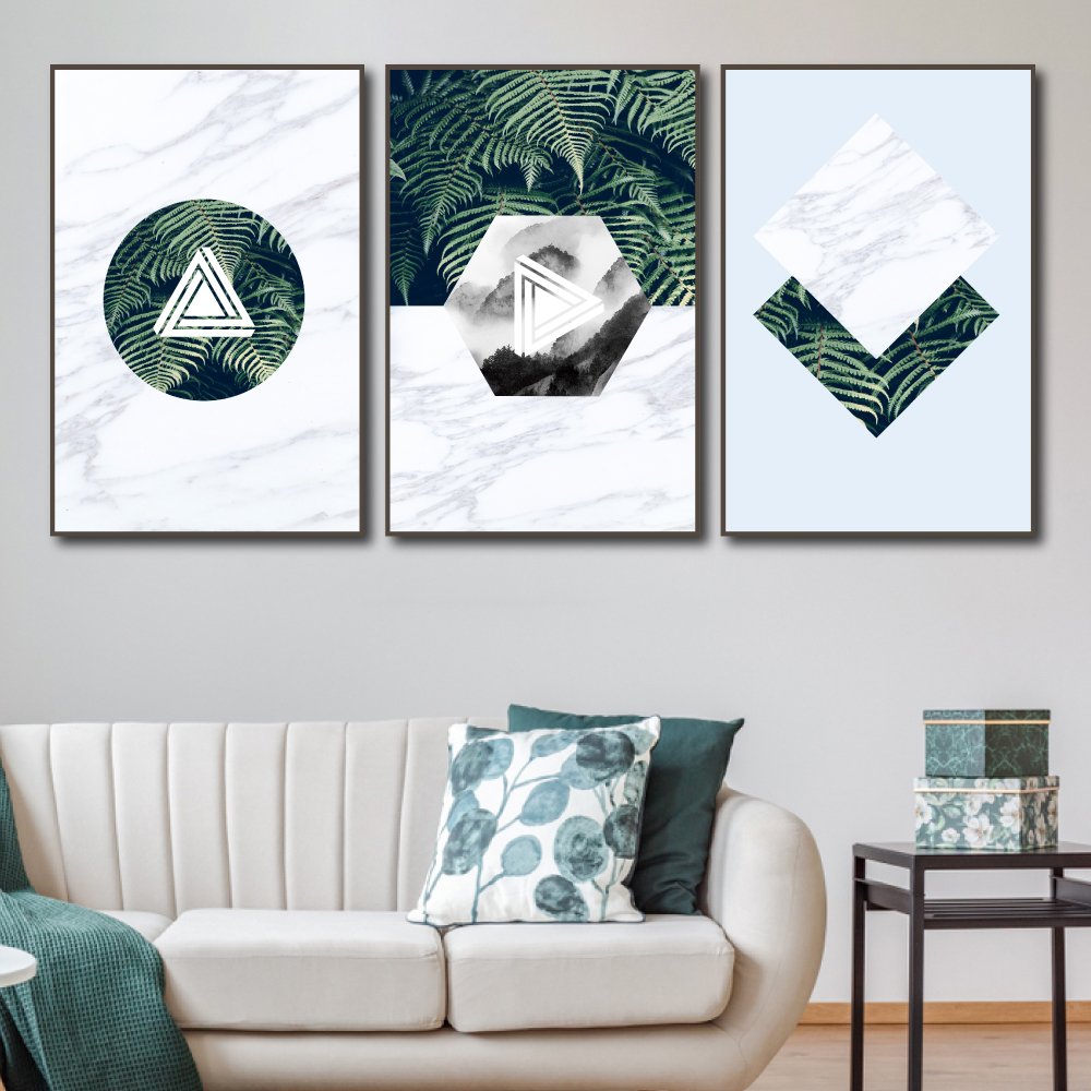 Tranh treo tường lá dương xỉ (KE-034)