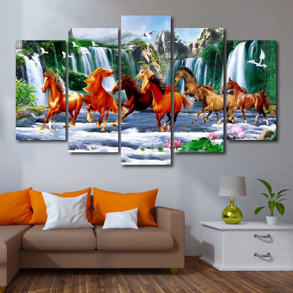 Tranh treo tường bát mã truy phong 14
