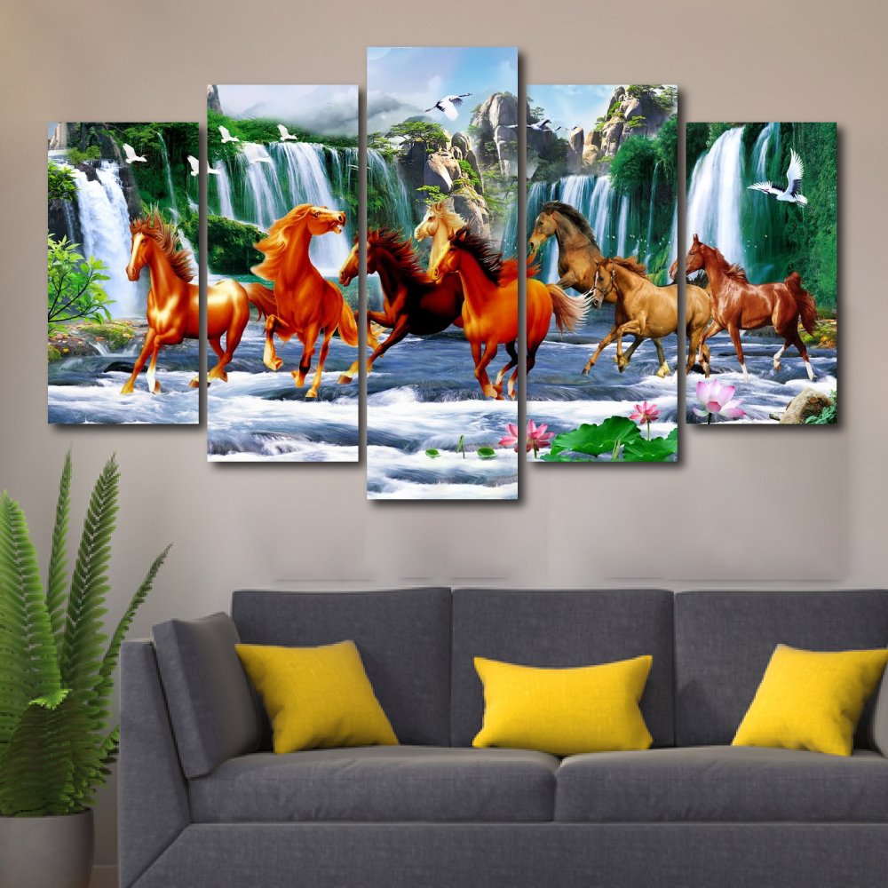 Tranh treo tường bát mã truy phong 14