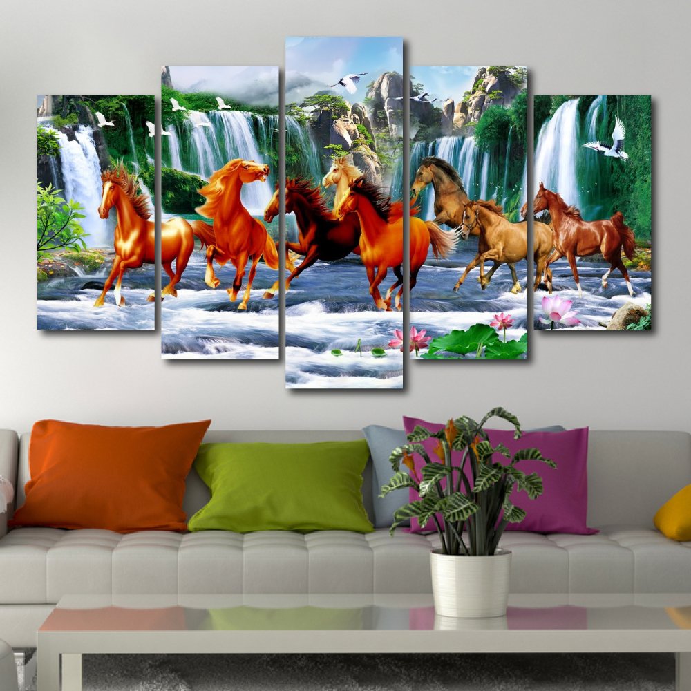 Tranh treo tường bát mã truy phong 14