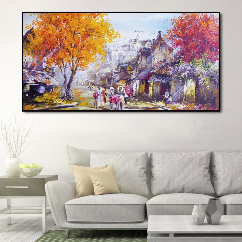 Tranh treo tường con phố xưa 2