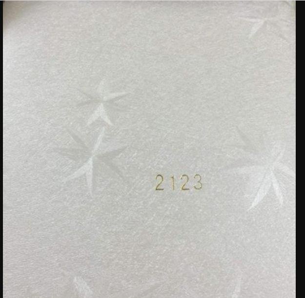 Decal cuộn kính mờ họa tiết ngôi sao