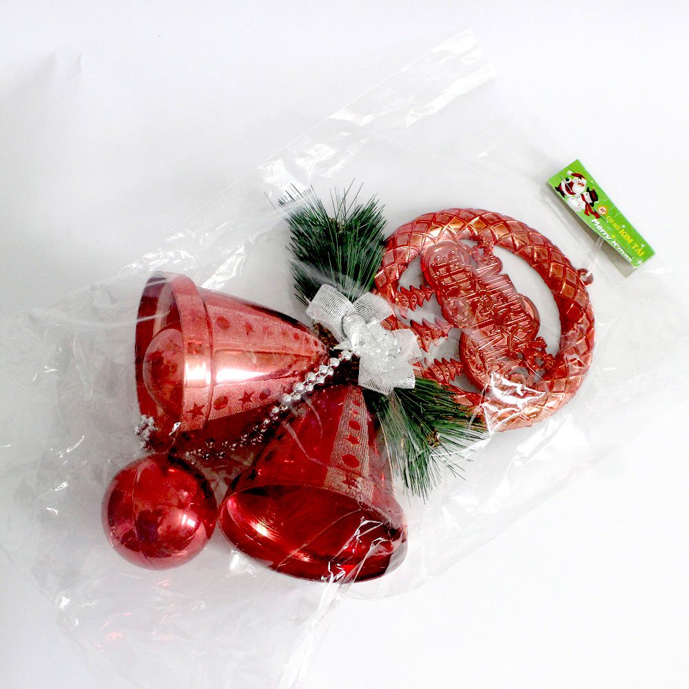 Đồ trang trí noel vòng treo chuông và quả châu