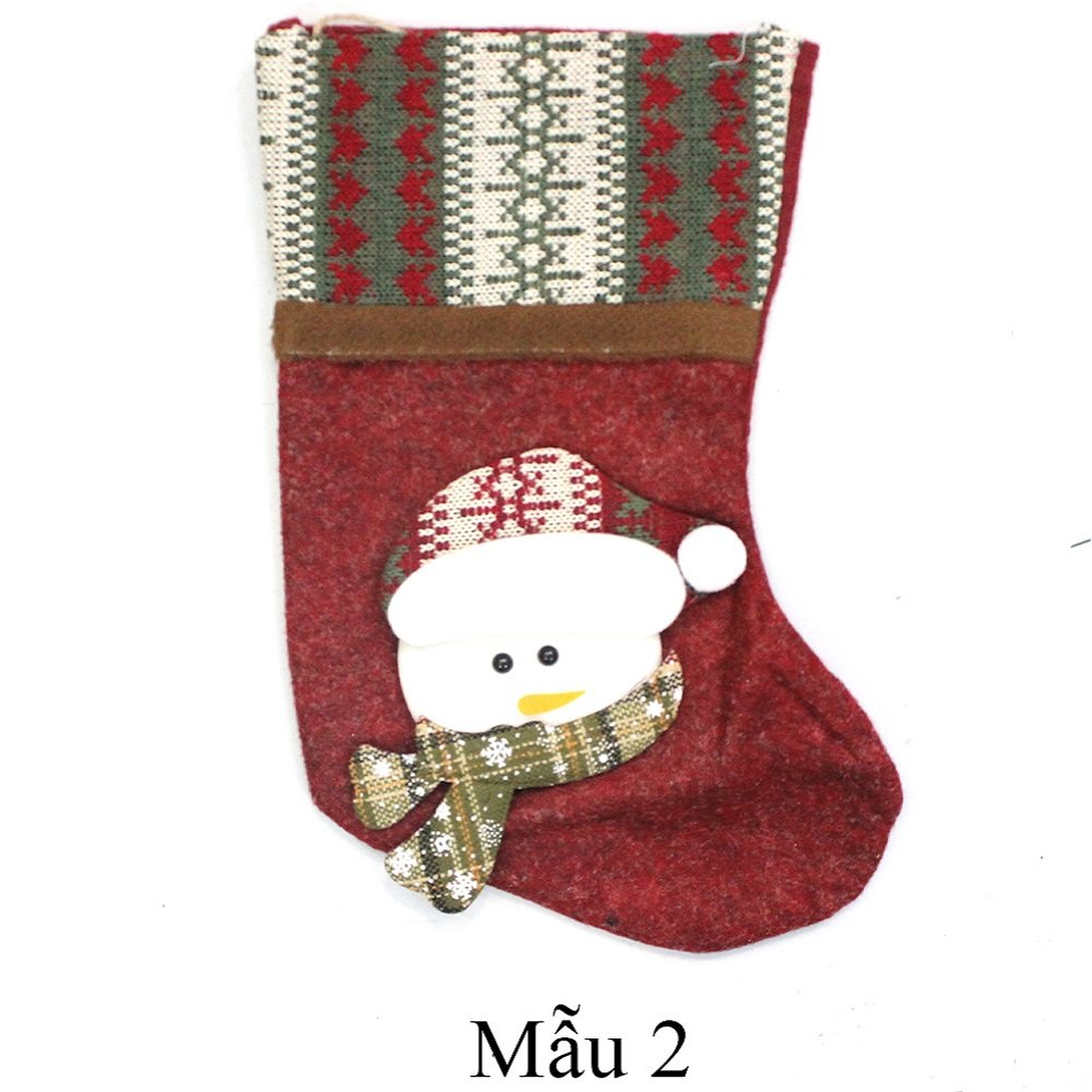 Đồ trang trí noel tất treo lớn