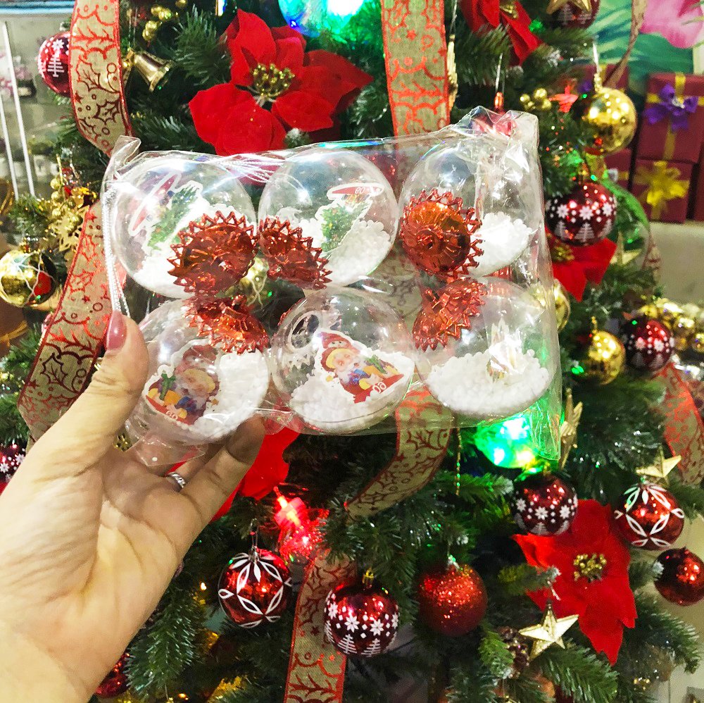 Đồ trang trí noel quả cầu tuyết