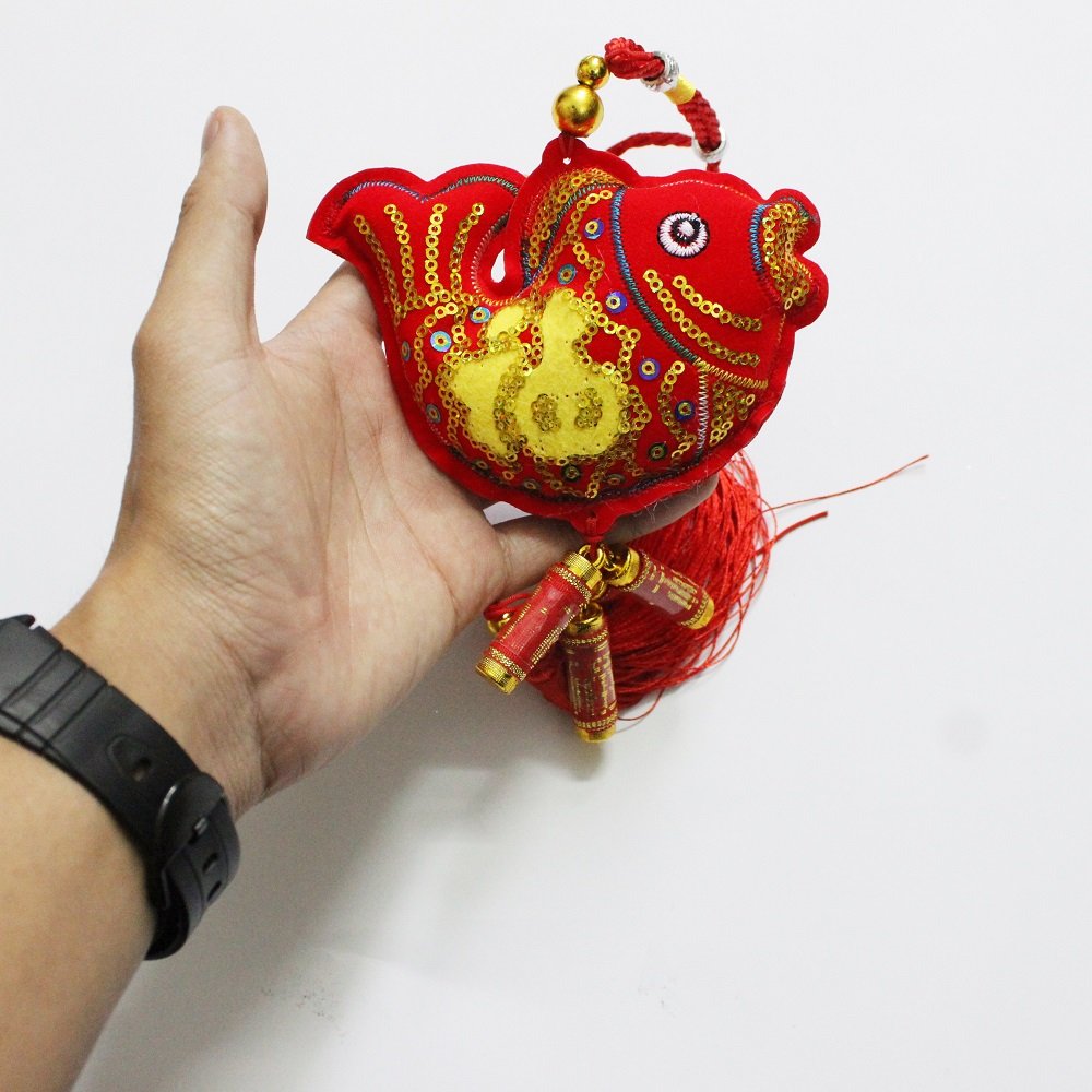 Lộc treo hình cá chép trang trí tết