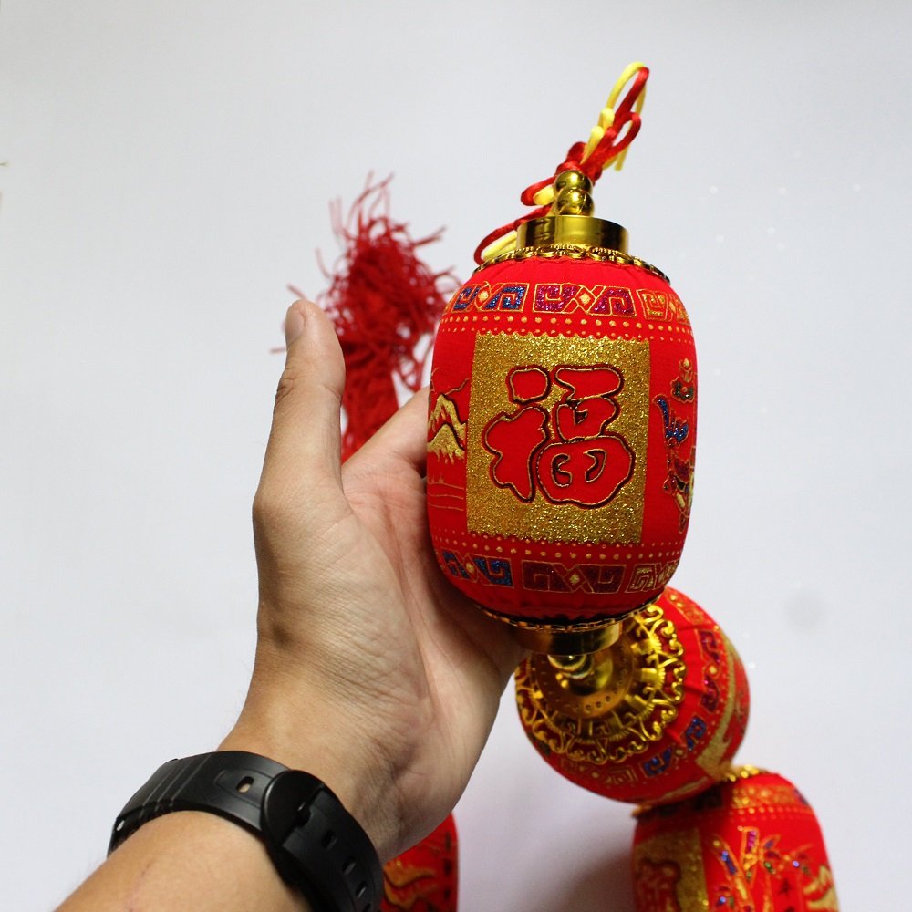 Đèn lồng đỏ dài 1m1 trang trí tết