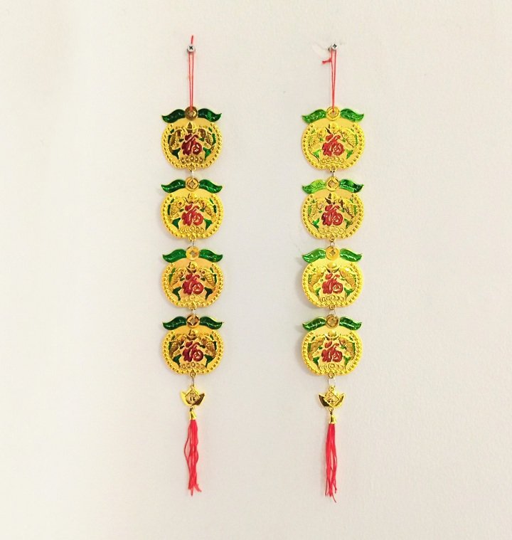 Dây lộc treo tết táo vàng Chúc mừng năm mới và Vạn sự như ý