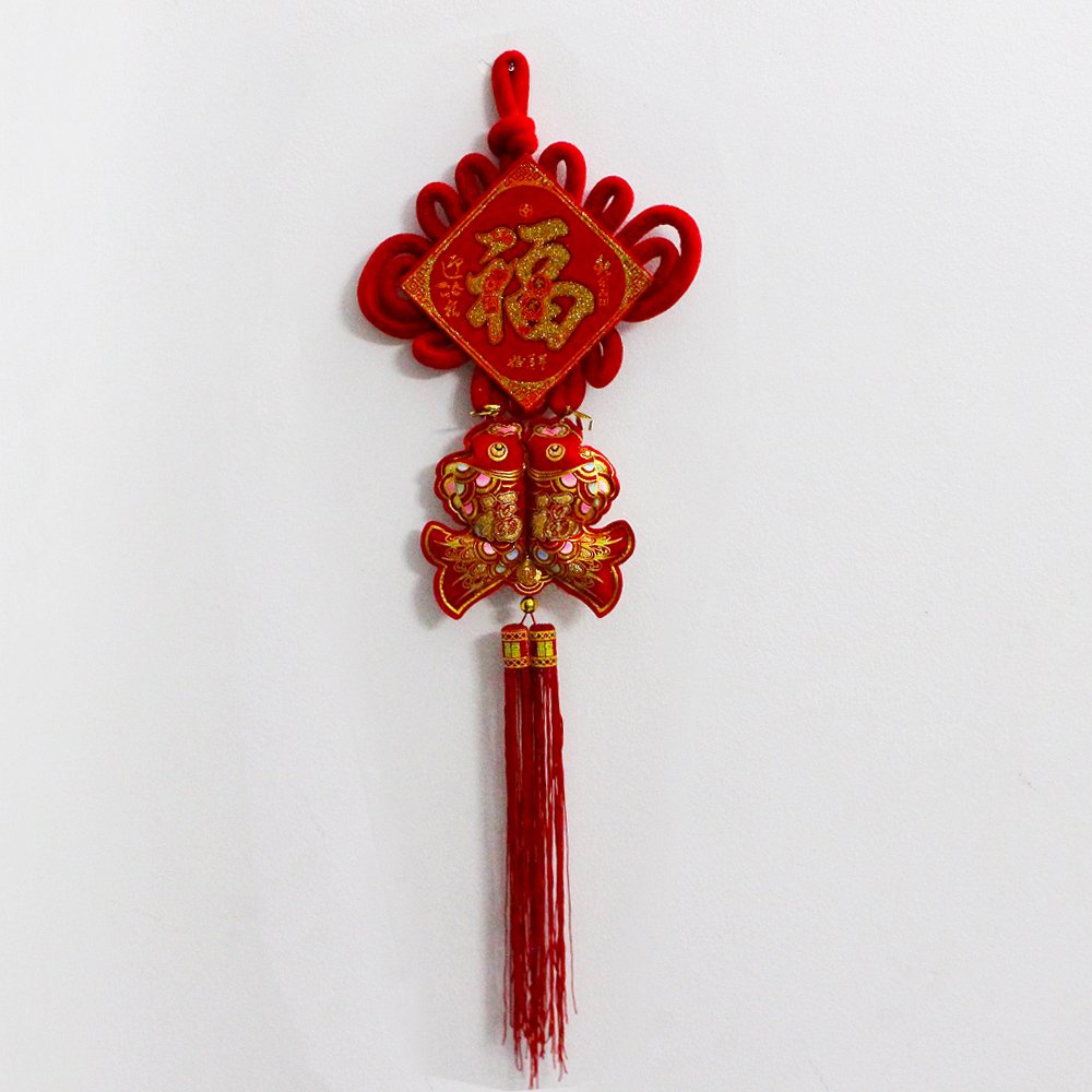 Liễn Chữ Phúc Cá Chép Đỏ Trang Trí Tết 06