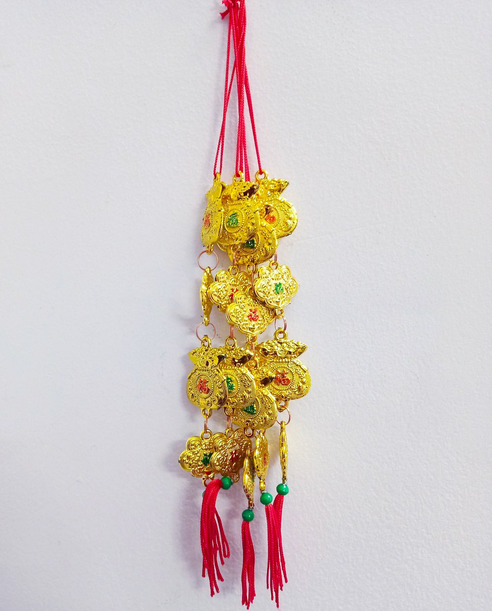 Dây lộc trang trí  tết túi thơm và bông vàng