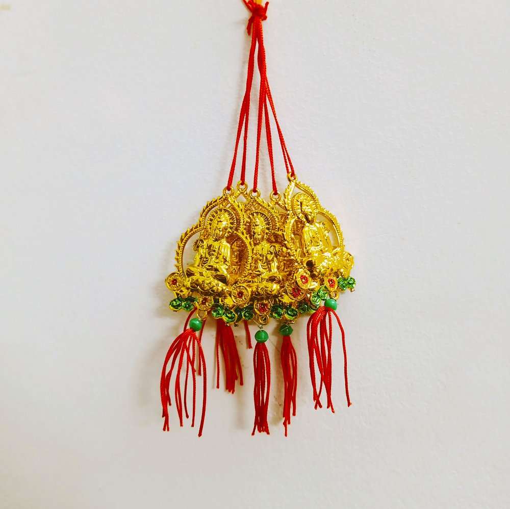 Lộc treo Phật Quan Âm và hào quang vàng