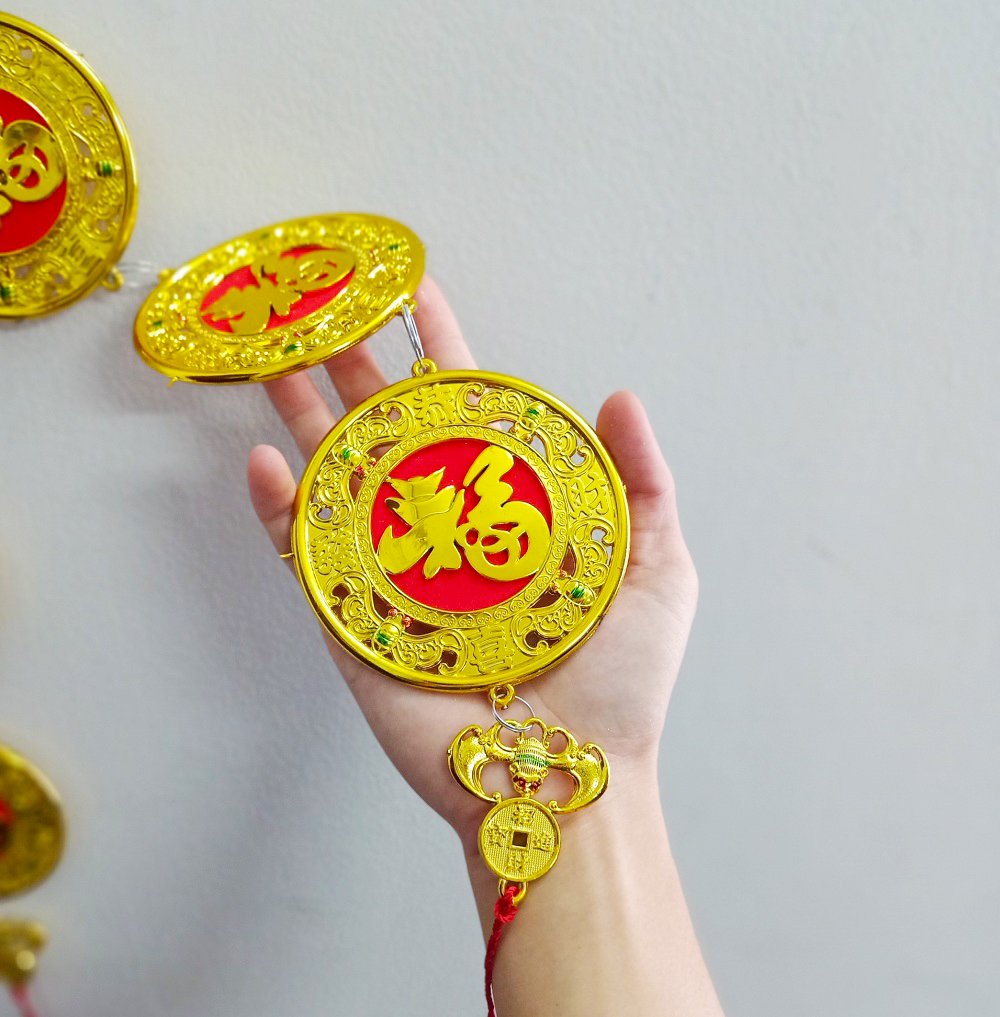 Dây lộc Đồng tiền vàng trang trí tết 08