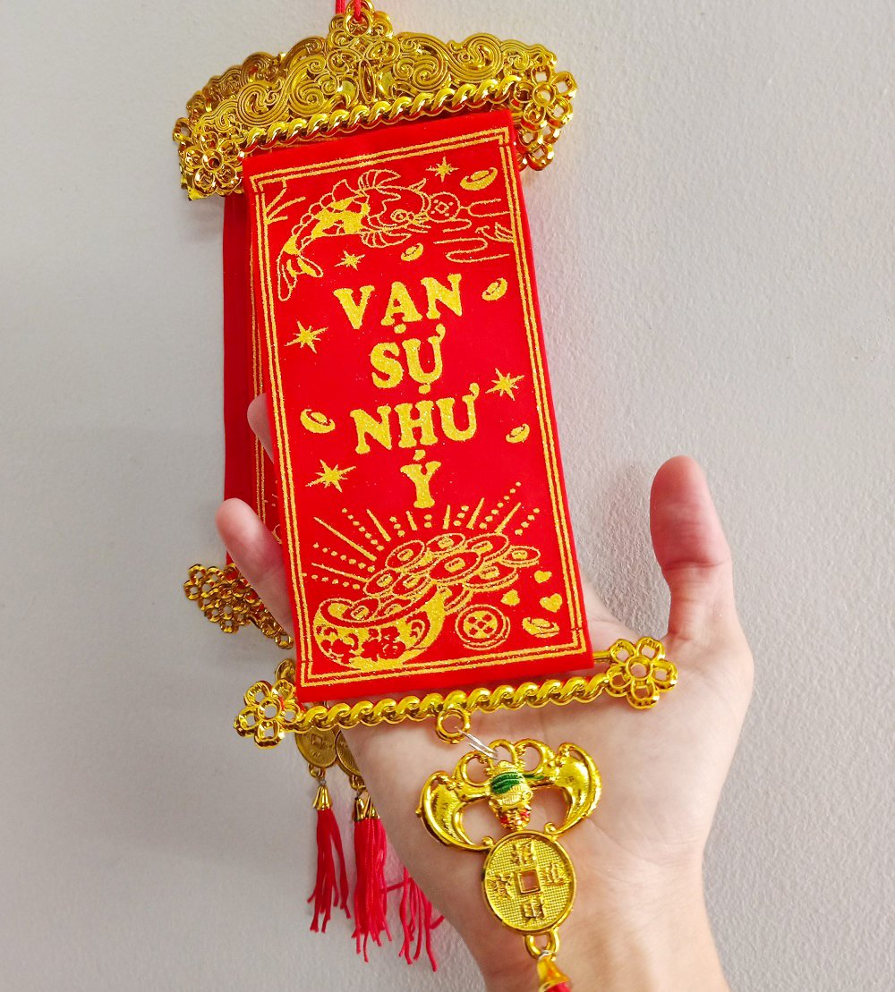 Liễn câu chúc trang trí tết Vạn sự như ý 09