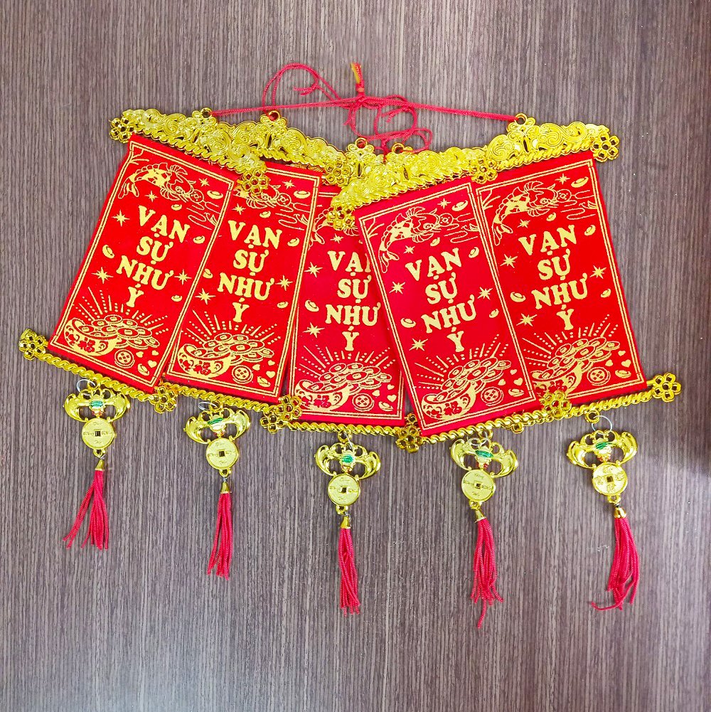 Liễn câu chúc trang trí tết Vạn sự như ý 09