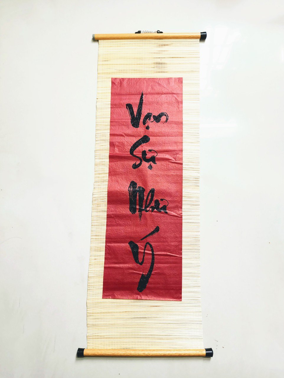 Liễn Mành Trang Trí Tết Vạn sự như ý - Size lớn