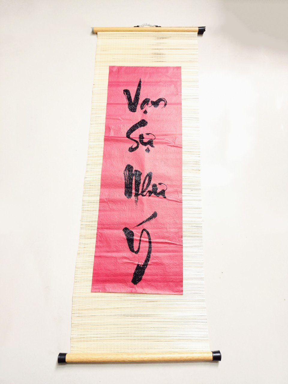 Liễn Mành Trang Trí Tết Vạn sự như ý - Size lớn