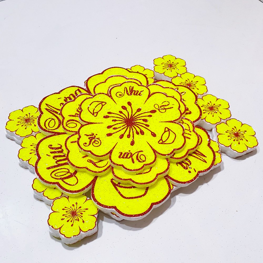 Mai vàng xốp vạn sự như ý trang trí tết