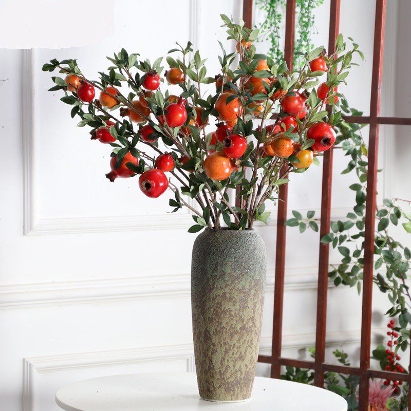 Cành lựu giả trang trí 90cm