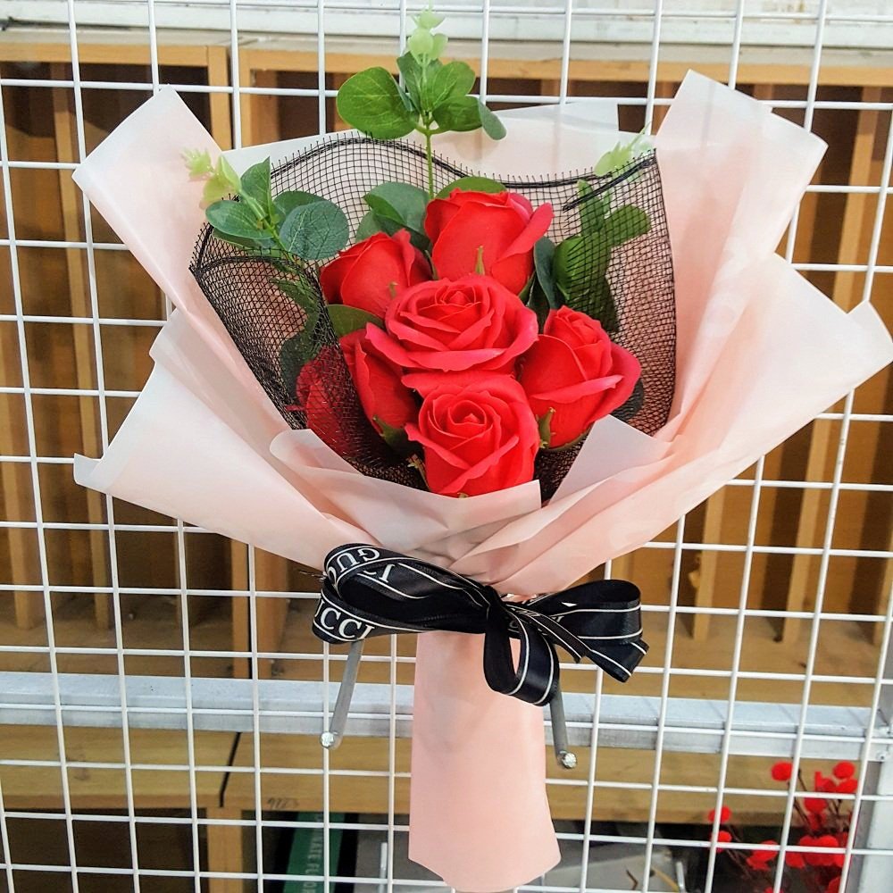 Bó hoa hồng sáp thơm Đỏ - H039