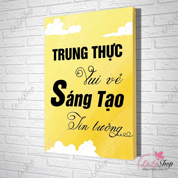 Tranh Văn Phòng Trung Thực Vui Vẻ Sáng Tạo Tin Tưởng