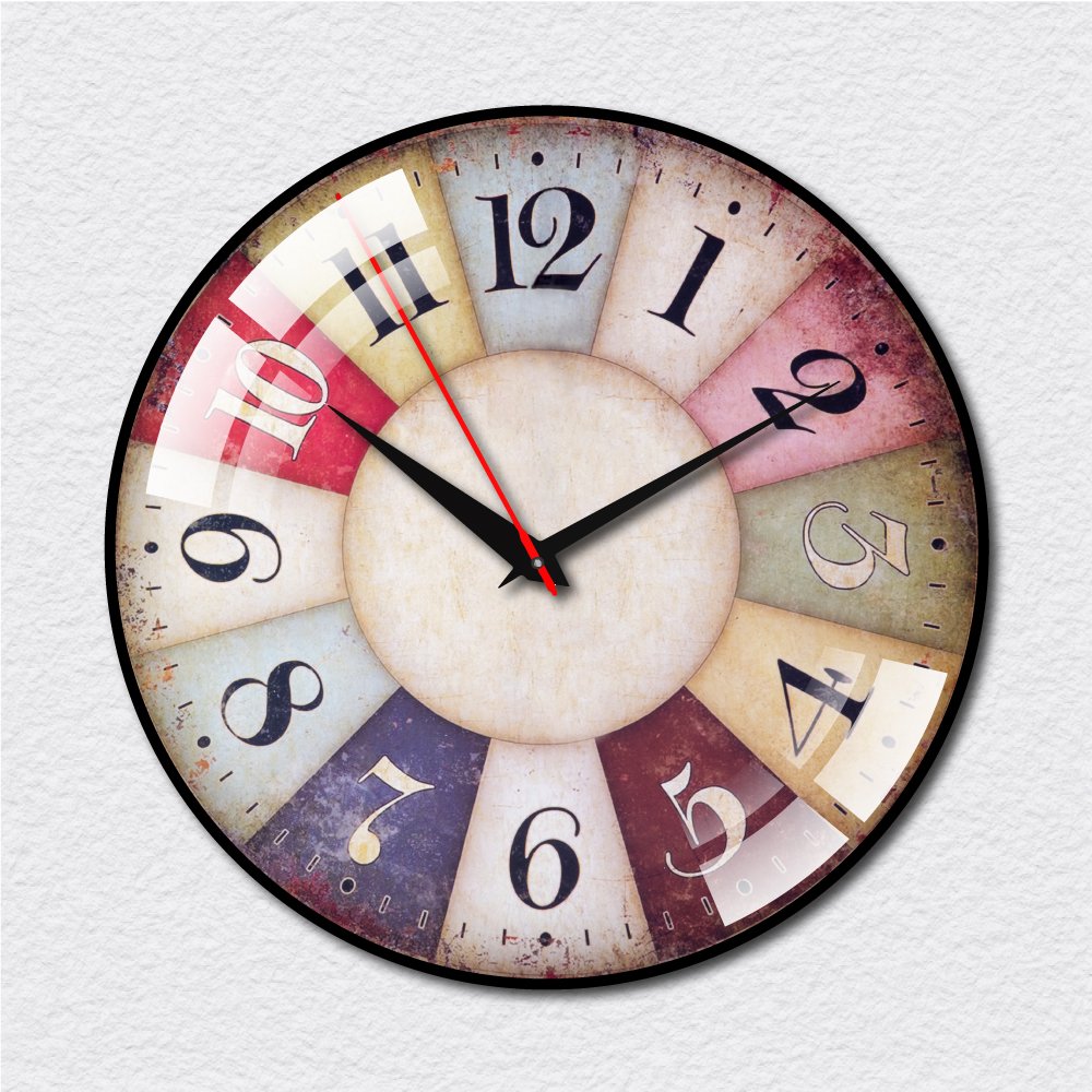 Đồng Hồ Treo Tường Vintage Sắc Màu Cổ Điển