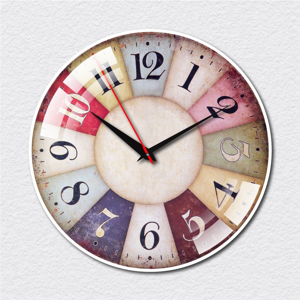 Đồng Hồ Treo Tường Vintage Sắc Màu Cổ Điển
