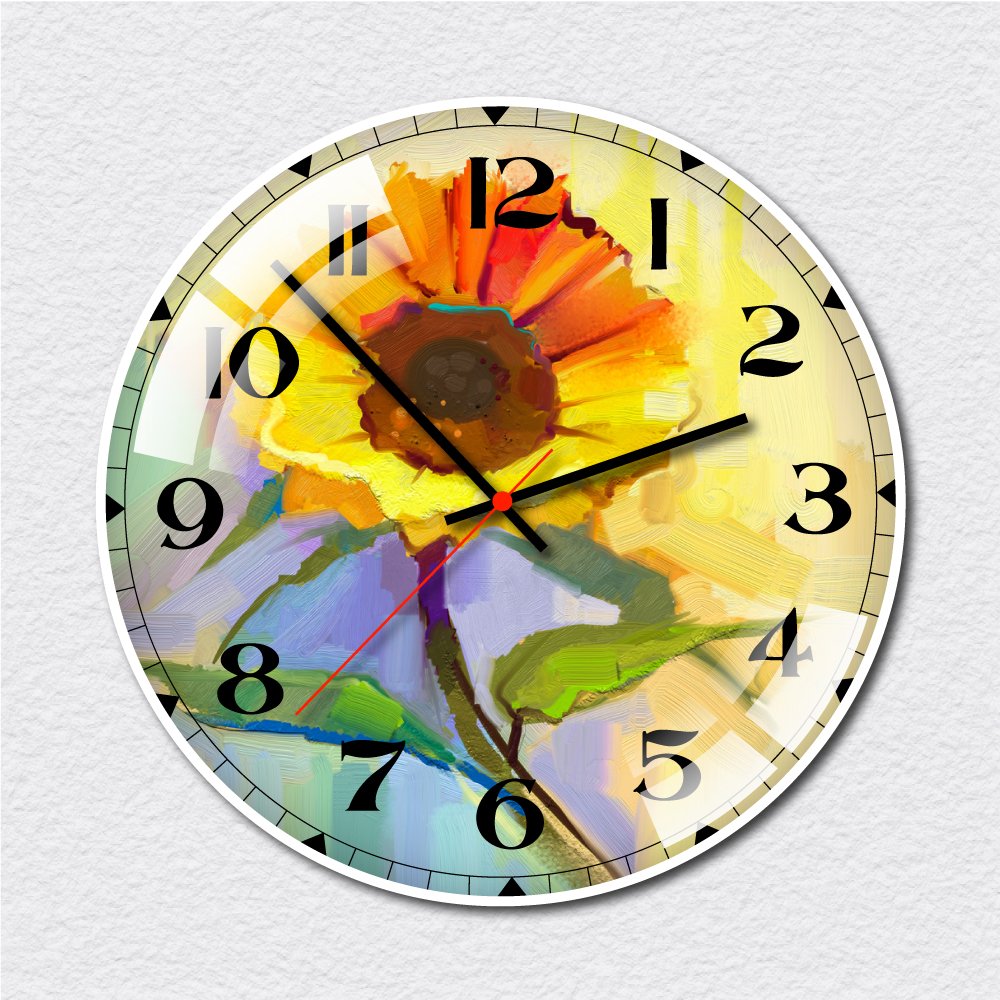 Đồng hồ vintage hoa hướng dương 5
